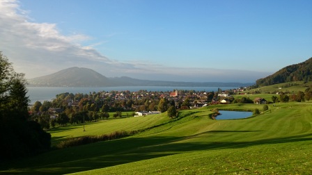 Golfplatz in Weyregg mit wunderschöner Aussicht vom Wachtberg (482m)